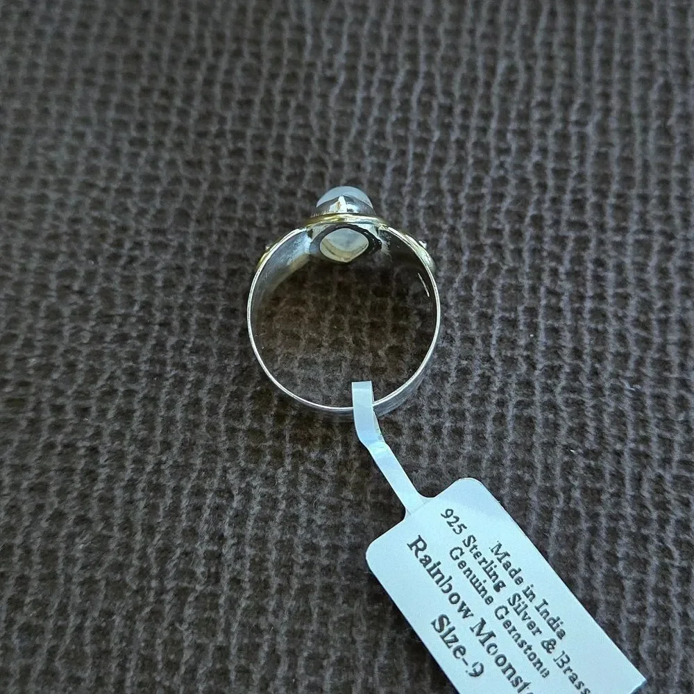 ✨️HP✨️ Shivam Rainbow🌈 Moonstone🌙 Statement Ring💍 - NWT